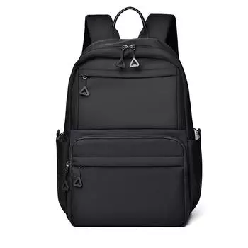 Lightweight Laptop Backpack Solid Color School Bag Unisex Student Backpack Travel