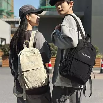 Lightweight Outdoor Backpack Unisex Small Backpack Travel Student Schoolbag зелёный