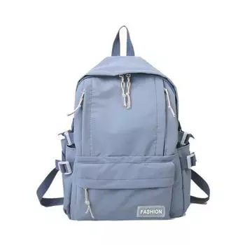 Lightweight Student Backpack Multi Pockets Solid Color Backpack Fashion School Bag Travel