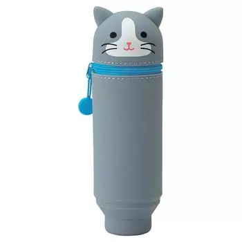 LIHIT LAB Stand Pencil Case Punilabo Hachiwareneko A7712-4