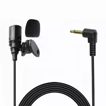 LIKENNY Microphone Mini Omnidirectional Microphone for Car Stereo Audio Input High Sensitivity Voice Recognition Microphone Replacement for Car Stereo
