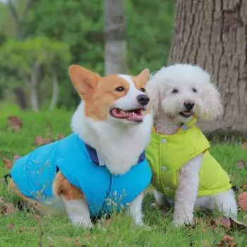 LIKOKLIN Dog Cotton Down Pet Cold Dog Small и со светоотражающими элементами Cold Snow Можно носить как в холодную погоду, так и в теплую погоду Для прогулок Синий