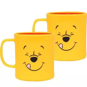 Lilpang Disney D100 Kiyo Чашка с двухцветной ручкой L, Пух, 2 шт., Популярные корейские товары для родителей