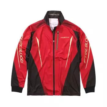 Limited Pro Full Zip Shirt Blood Red L [Shimano] SH-107Y