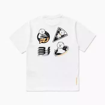 Line Friends BT21 RJ Space Wapen Белая футболка с коротким рукавом