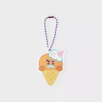 LINE FRIENDS Брелок BT21 SHOOKY ON THE CLOUD Edition с линзовидным узором