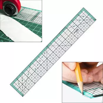 Линейка для квилтинга AntiSlip Швейные пэчворк Многофункциональные шаблоны для 30.48cmx5.08cm