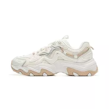 LiNing Cat Paw Lite 2 Удобные модные амортизирующие прочные низкие повседневные туфли мужские кроссовки бежевого цвета AGCU449-1 44