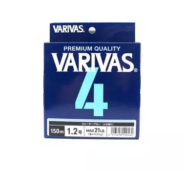 Линия Varivas PE Varivas 4 X4 Синий 150 м PE 1,2 Макс. 21 фунт (0564) синий