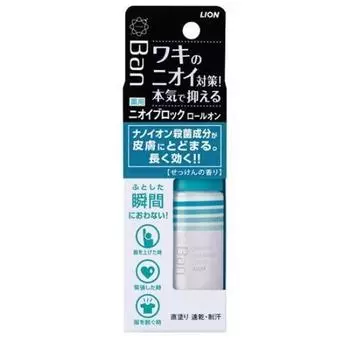 LION Ban Odor Block Soap 40 мл x 10 шт. набор Roll-on