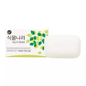 LION Botanic Nation Hinoki Pure bar Туалетное мыло с экстрактом японского кипариса