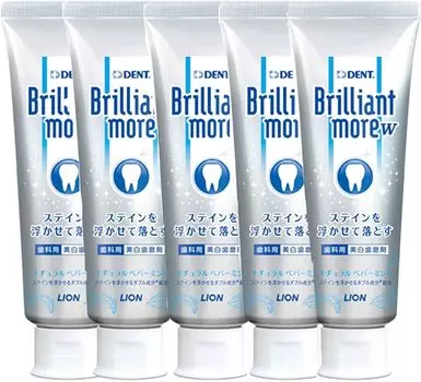 Lion Brilliant More 90 г. Свежая мята, набор из 5 предметов DENT.Brilliant more Квази-наркотик