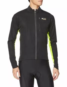 Lion de Capelmuur Cycling Lightweight Jacket for Black x Shine Size L Fall/Winter (5°C-15°C), Windproof, Yellow,