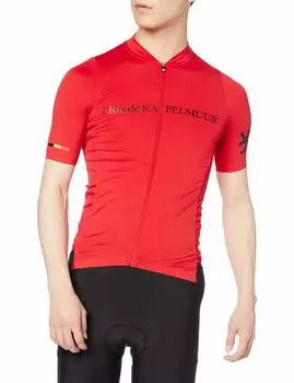 Lion de Kapelmuur Advanced Short Sleeve Cycling Size S Jersey, Unisex, Red,