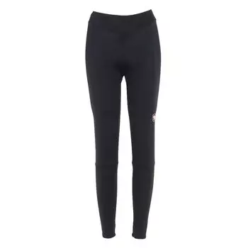 Lion de Kapelmuur Padded Cycling Tights with UV Platinum Size 34 Women s Spring/Summer Protection, Pad, Black, чёрный