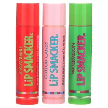 Lip Smacker, бальзам для губ, оригинальный и лучший вкус, 3 упаковки, 4 г (0,14 унции) каждый