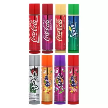 Lip Smacker, Coca-Cola, бальзам для губ, разные вкусы, 8 упаковок, 4 г (0,14 унции) каждый
