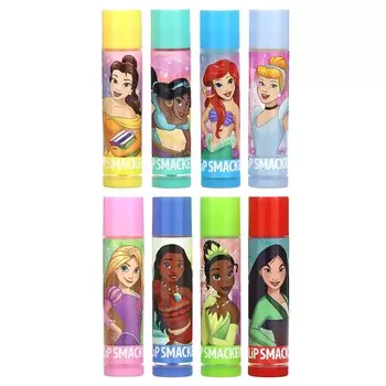 Lip Smacker, Disney princes, бальзам для губ, праздничная упаковка, 8 упаковок, 4 г (0,14 унции) каждый