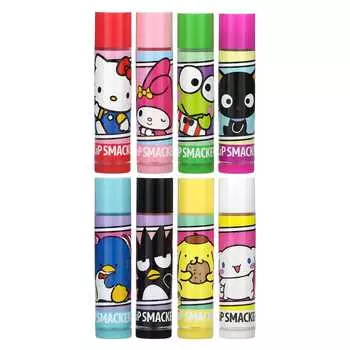 Lip Smacker, Hello Kitty and Friends, бальзам для губ, разные вкусы, 8 упаковок, 4 г (0,14 унции) каждый