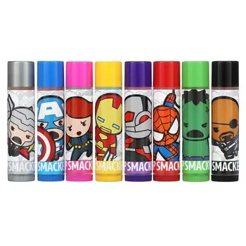 Lip Smacker, Marvel Avengers, бальзам для губ, праздничная упаковка, упаковка из 8 штук