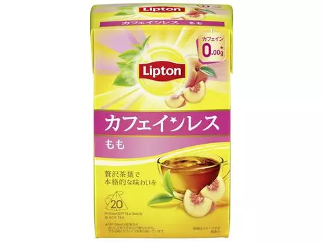 Lipton Tea Декофеинизированный чай со вкусом момо 20 пакетиков x 6 штук [Чай без кофеина]