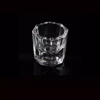 Liquid 1PC Container Mixing Nail Art Tool Glassware Crystal cup Manicure Tools Glass Cup Octagon Cup