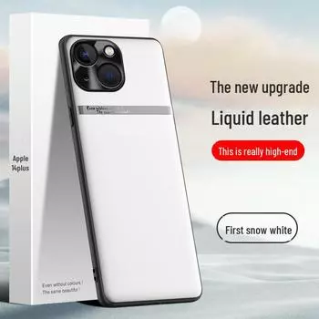 Liquid Leather Protective Case for Apple 14 Plus: Anti-fall & Anti-fouling Apple 14 Plus