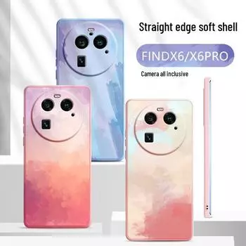 Жидкий силиконовый чехол против падения для OPPO Find X6 Pro - совместим с Find X5/X3/X3 Pro X2 FindX6Pro