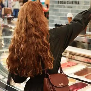 LISI HAIR женский модный длинный волнистый парик с челкой черный коричневый цвет парик с естественной волной воды для женщин 2-33