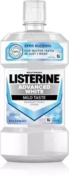 Listerine Advanced White Mild Taste bain de bouche blanchissant TU прозрачный