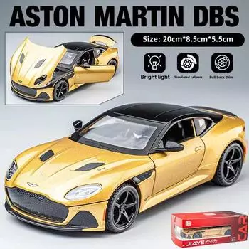 Литье под давлением 1:24 сплава модель автомобиля миниатюрный Martin DBS суперкар детский коллекционный подарок на день рождения металлический автомобиль мальчик подарок популярные игрушки золотой