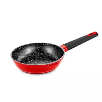 Литая алюминиевая сковорода с антипригарным покрытием 20 см Tfi Elysee Kitchencook красный