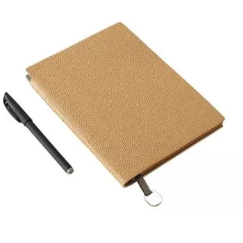 Litchi Leather Leather Notebook A5 Student Diary Simple Meeting Record Book Student