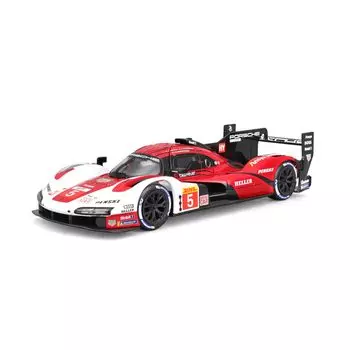 Литой автомобиль Bburago Porsche 963 Le Mans Mini Car, полный продукт 1/24 #5 18-28022 (# 5)