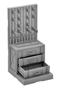 Little Armory LD006 Gun Rack B Plastic Model