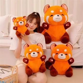 Little Raccoon Plush Toy Sitting Doll Cute Raccoon Children s Birthday Gift Doll 23cm