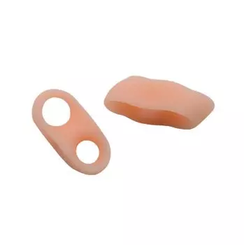 Little toe varus silicone support between fingers little finger protection little finger correction blisters octopus shock absorption set of 4 (beige)