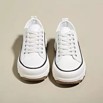Little white shoes spring and summer new casual canvas shoes college style running shoes 37