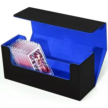 LIUDU Magnetic Loader Case Storage Card Loader Deck Case Большая емкость вмещает до 36 карт Магнитная застежка для хранения Загрузчик из искусственной кожи вмещает 36 карт
