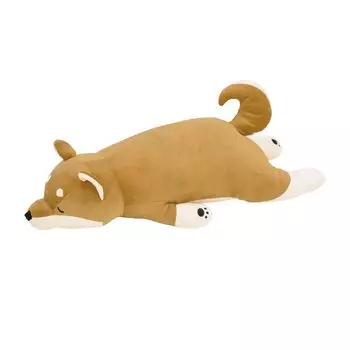 Подушка для тела LIV HEART Premium Nemunemu Animals Shiba Inu Kotaro Размер L Длина Приблизительно Пушистая Жевательная Подушка в виде животного Подарок (Всего 73см)