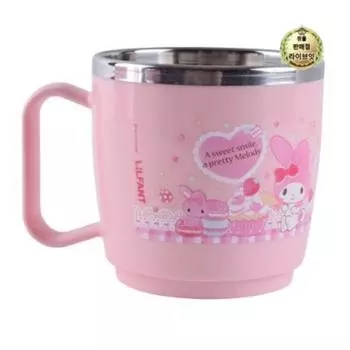 Live It Lilpang Baby My Melody Чашка из нержавеющей стали для посудомоечной машины, маленькая MM6562, разные цвета, 1 шт.
