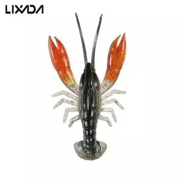 Lixada 8 см/14 г мягкая приманка для раков, креветок и лобстеров, искусственная приманка для плавания 3 pcs