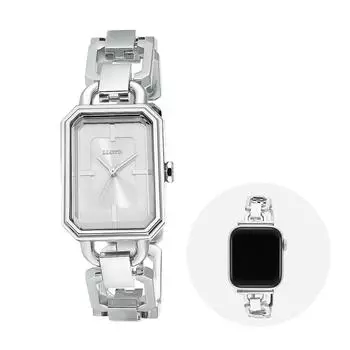 LLOYD [Совместимость с Apple Watch] Металлические часы изумрудно-серебристого цвета LL2G21801XSS