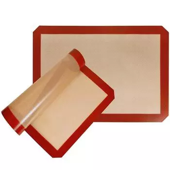 LMETJMA Silicone Baking Mat Non-Stick Reusable Silicone Pastry Baking Mat Food Grade Liquid Silicone Baking Mats KC0474