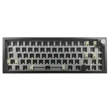 LMK66 Mechanical Keyboard Kit Convenient Switches Replacement 3Modes BT5/2.4Ghz/UsbC Hot swappable Backlights