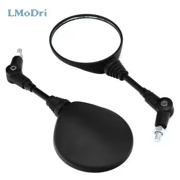 LMoDri черное универсальное складное зеркало для мотоцикла, боковые зеркала для мотоцикла, зеркало заднего вида 8 мм 10 мм для Honda