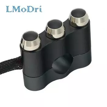 LMoDri Универсальный алюминиевый переключатель для мотоцикла 7/8 дюйма, управление на руле для фар, звуковые сигналы, аварийный стоп-сигнал, три в одном A