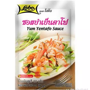 Lobo Thai Food Yum Yentafo Пикантный соус-паста карри Соевый соус из морепродуктов 60 грамм