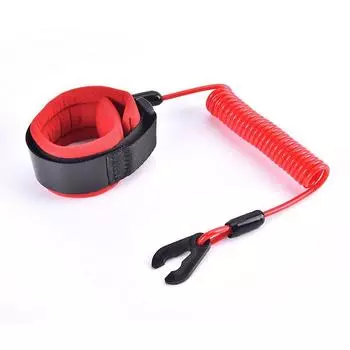 Лодка Start Stop Kill Страховочный ремешок Привязной шнур Fit Wave Blaster Wave Runner красный