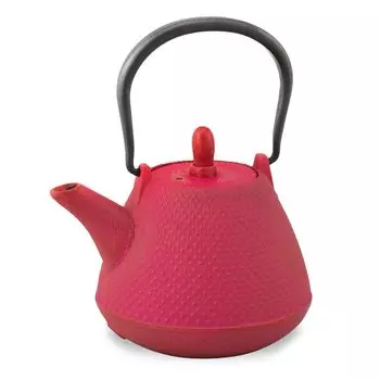 Logia Associates Nanbu Ironware Чайник-купол Rose Pink Red Чайник Цветной Железный Чайник в Японии Покрытый эмалью Внутри Поставляется с Чайным Ремеслом Японский Чай